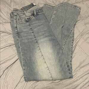 Flying Monkey Light Blue High Rise Wide Leg Jeans